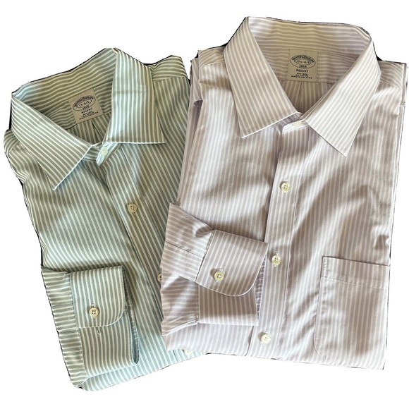 Brooks Brothers Other - Brooks Brothers Bundle Regent Shirts TWO Both Striped Non Iron
